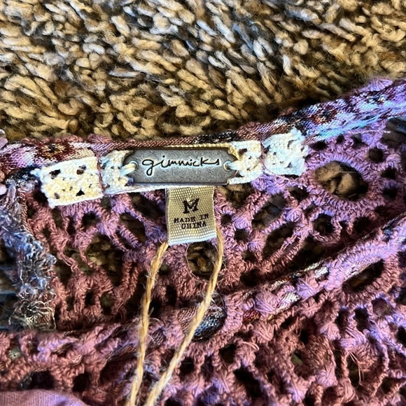 NWT Gimmicks By BKE Women’s M Floral Ombré Dress Tank Top Flowy - Picture 2 of 4